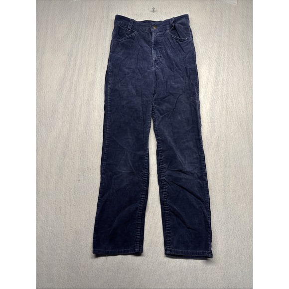 Levi's Other - Levi Strauss 419-1517 Slim Fit Corduroy Pants Navy Blue Vintage Size 12 24x26.5